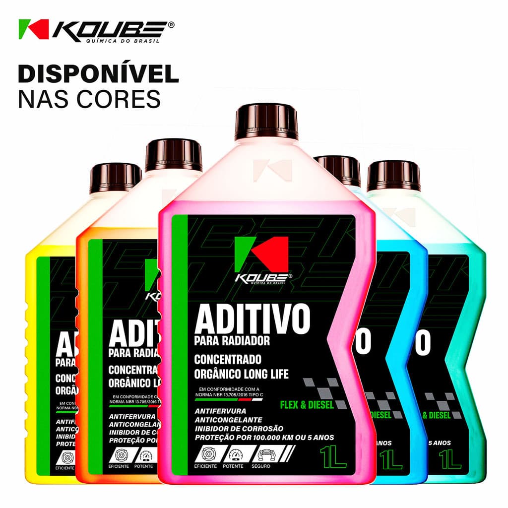 Aditivo concentrado radiador Fluido de arrefecimento Anticorrosivo anticavitação Orgânico Koube