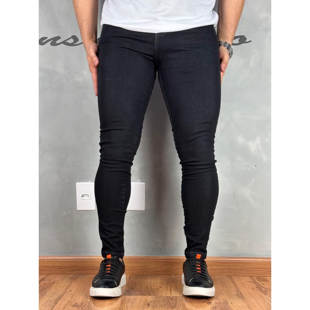 Calça Jeans Básica Preta Super Skinny Premium 012