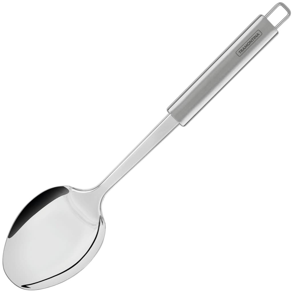 Colher De Arroz Servir Salada Tramontina Marffim Aço Inox rasa buffet alimento almoço pegar