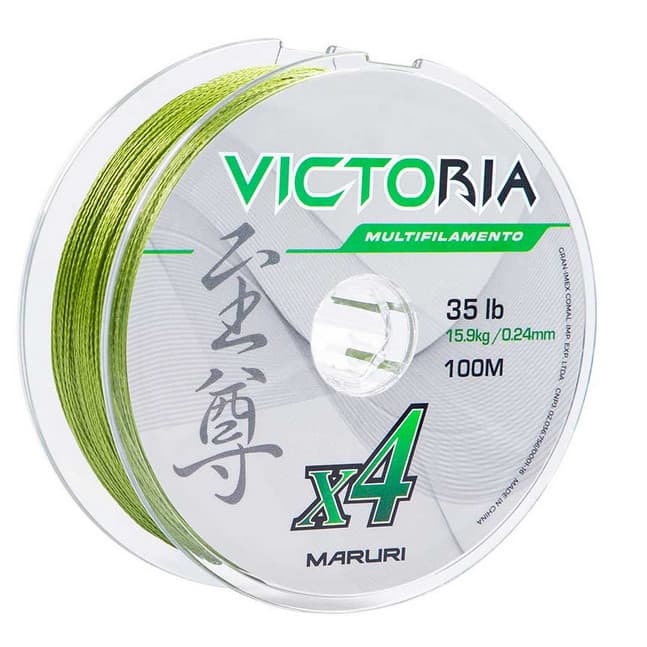 Linha Multifilamento Victoria 4X 0,34mm 100M Verde (Maruri)