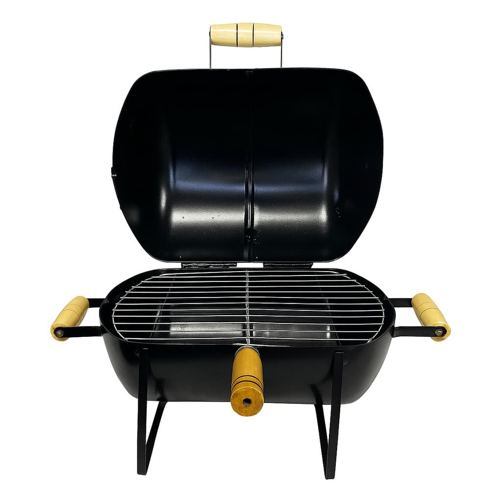 Churrasqueira a Bafo Portátil Compacta Bafinho a Carvão Para Churrasco