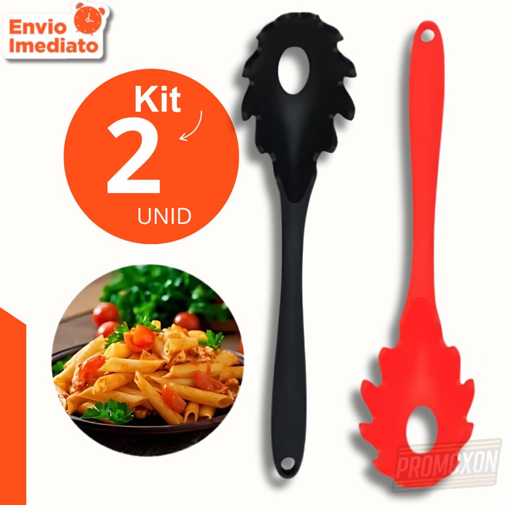 Pegador de Massa Macarrão em Silicone Resistente Alta Temperatura, Cozinha Prática