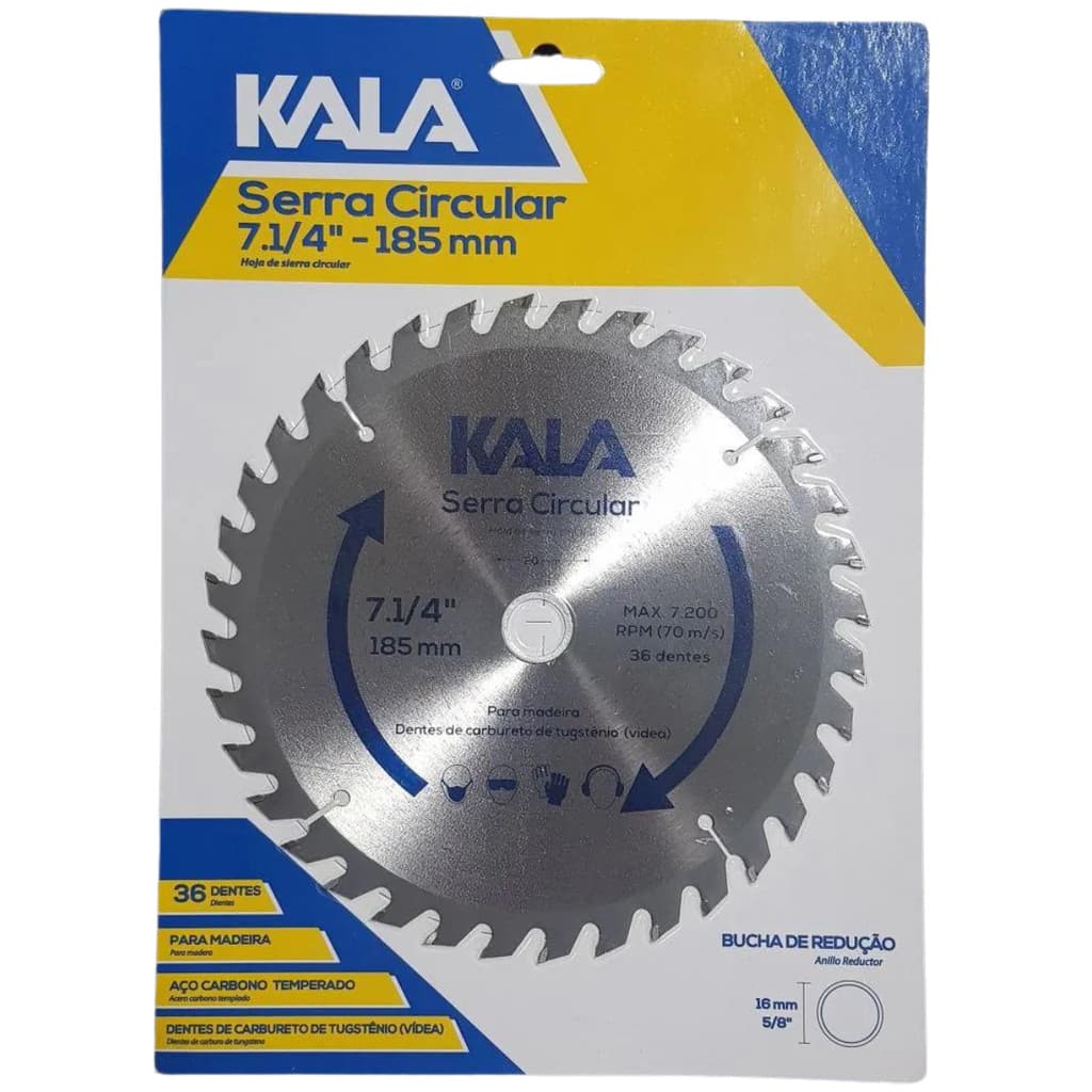 DISCO MADEIRA SERRA CIRCULAR 180MMX36DTSX30MM - KALA