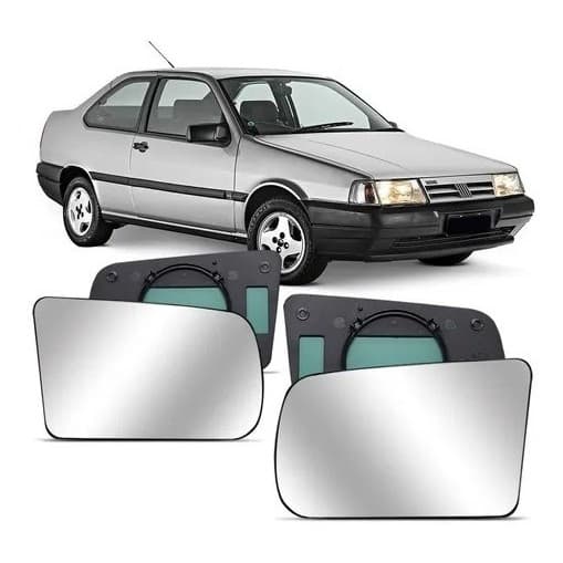 Par Lente Retrovisor Tempra Com Base C/controle Elétrico