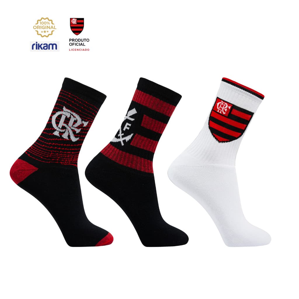 Meia Flamengo Esportiva Oficial Licenciada