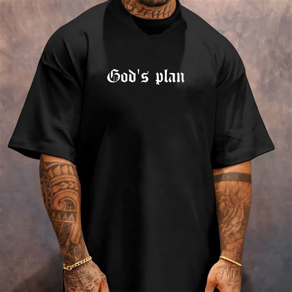 Camiseta Oversized God's Plan Manga Larga