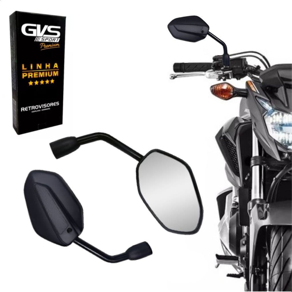 Retrovisor Gvs Modelo Sahara 300 Linha Premium Convexa
