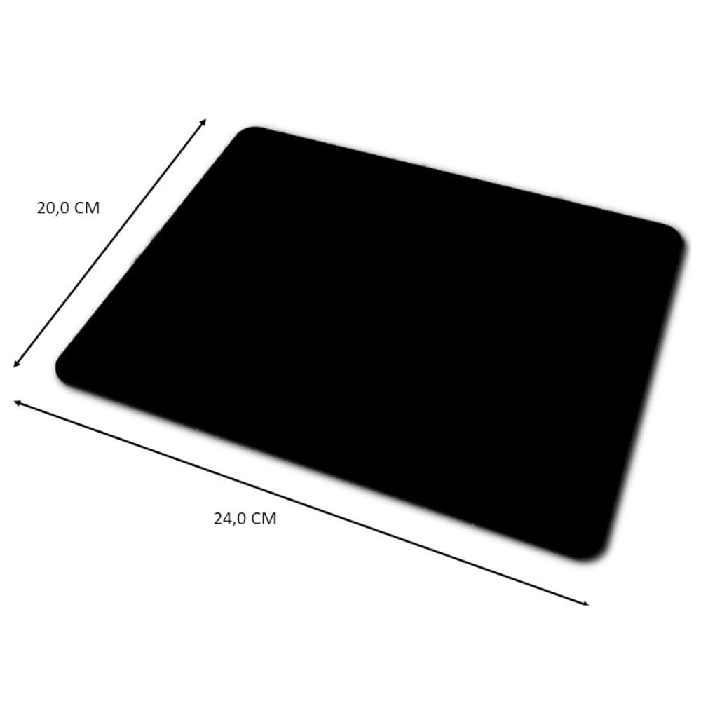 Mouse Pad 20cm x 24cm anti derrapante escritorio home office pequeno retangular