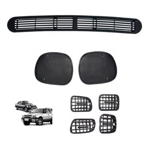 Kit Grade Tela Alto Falant Painel E Difusore S10 Blazer
