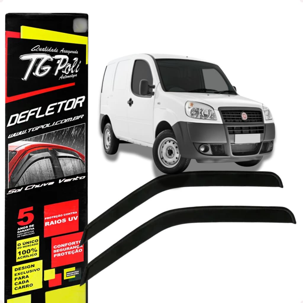 Calha De Chuva Defletor Doblo 2 Portas 2001 A 2021 Novo Original TG Poli