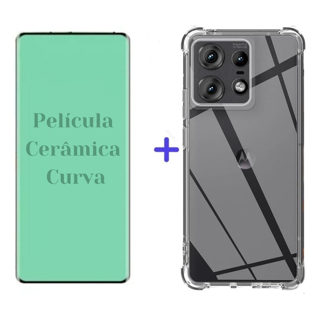 Capa + Película Curva Motorola Moto Edge 50 Pro - Proteção