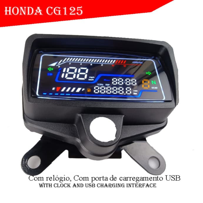 BAJAJ CT125 TMX125 2022 CG125 Conjunto de instrumentos multifuncionais para motocicleta - Display LED, luz de fundo, Ult