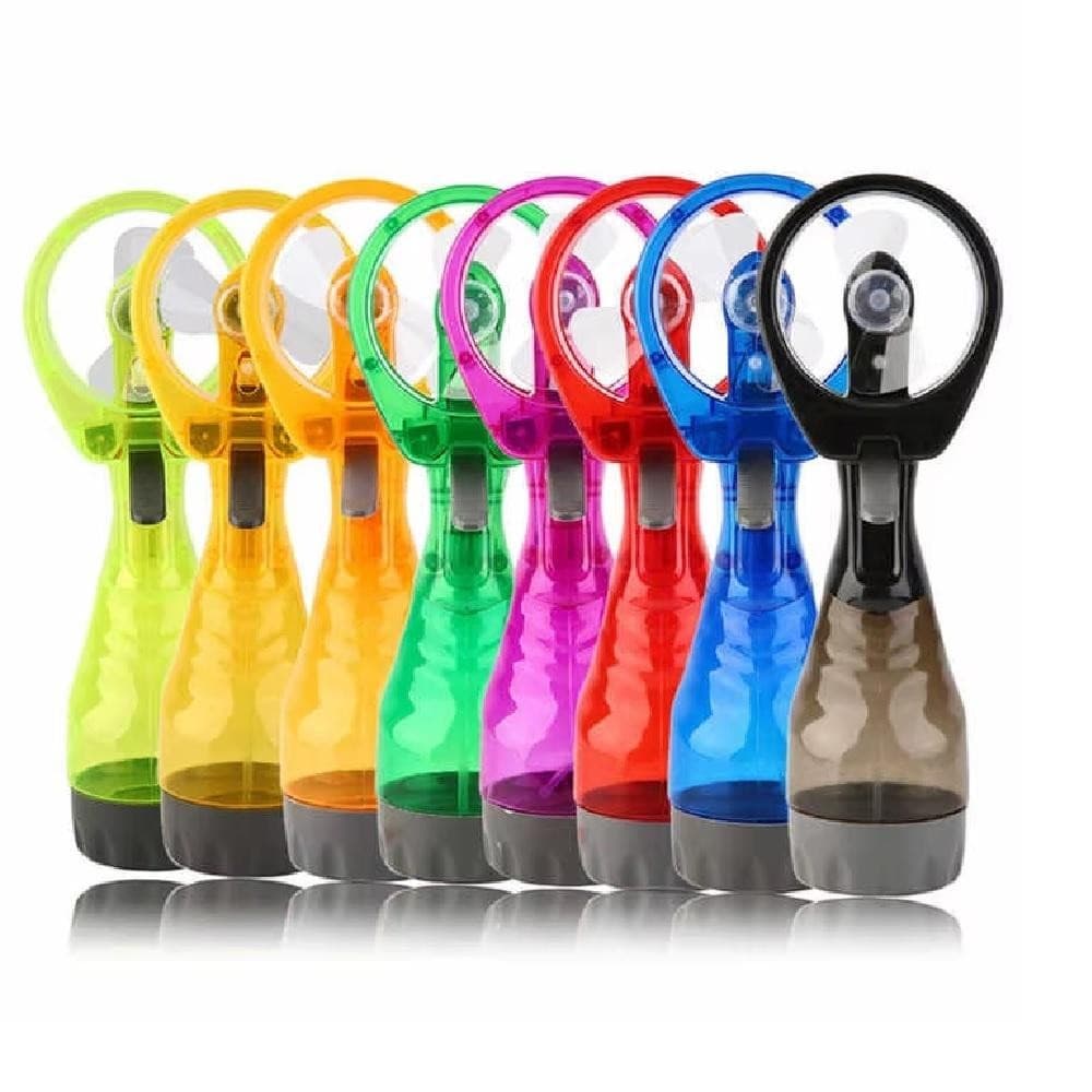 VENTILADOR PORTATIL BORRIFADOR AGUA GELO CLIMATIZADOR PULVERIZADOR  RECEPIENTE UMIDIFICADOR A PILHA