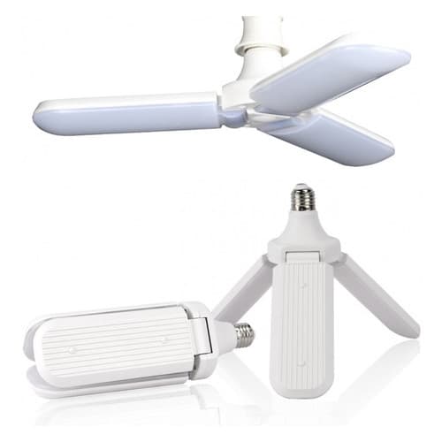 Lâmpada LED 3 Pétalas Multifuncional Dobrável 6500k 45W