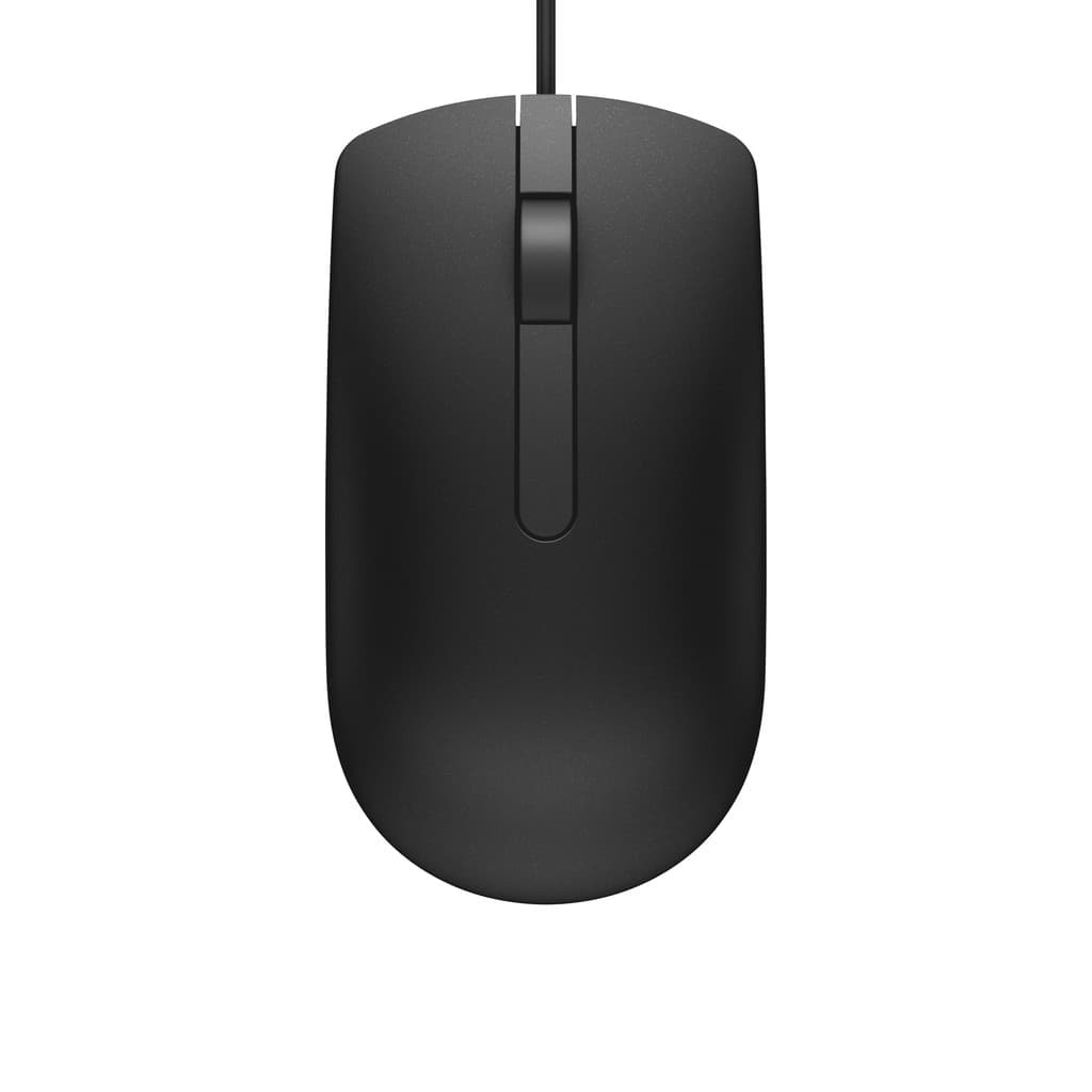 Mouse Óptico Dell, 1000 Dpi, Usb, Preto Com Fio - Ms116