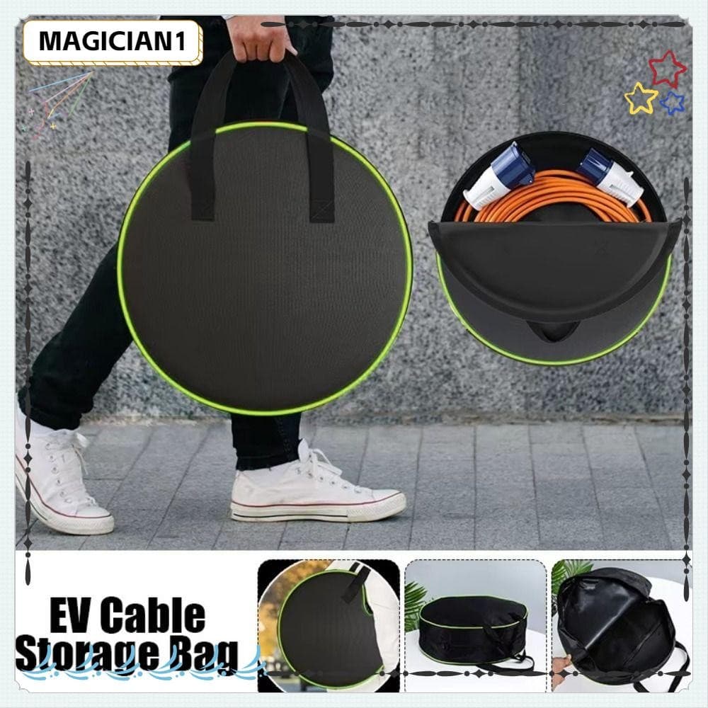 OrganizadorDe Ferramentas Para Carro , Bolsa Redonda À Prova D'água Cabo De Carga De Sacos De Armazenamento De P