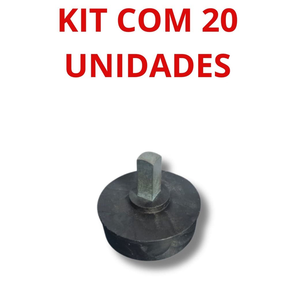 kit 20 buchas com pino 2 polegadas aluminio toldo cortina
