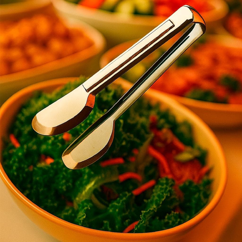 Pegador Pegadores De Massa 28CM Pão Saladas Para Cozinha Original Em Aço Inox Multiuso Universal