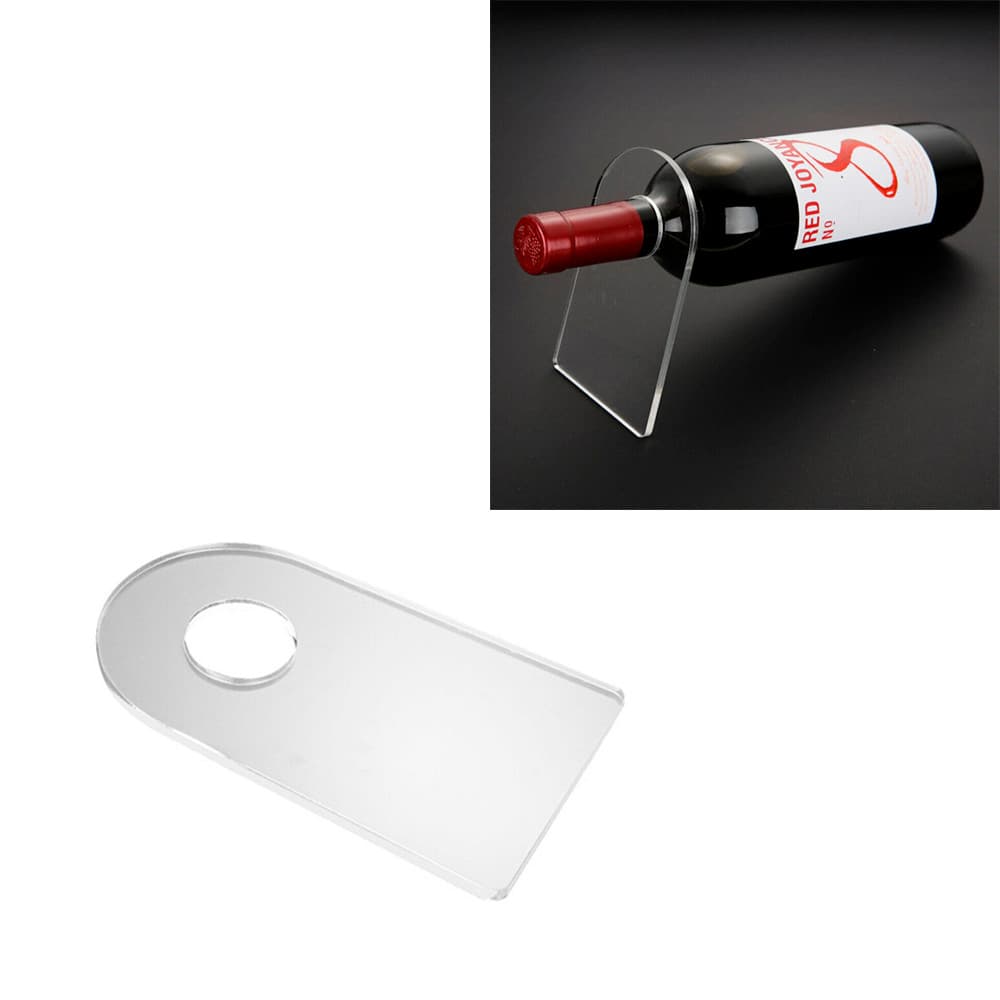 Suporte de Acrílico para Garrafa de Vinho Decoração Adega
