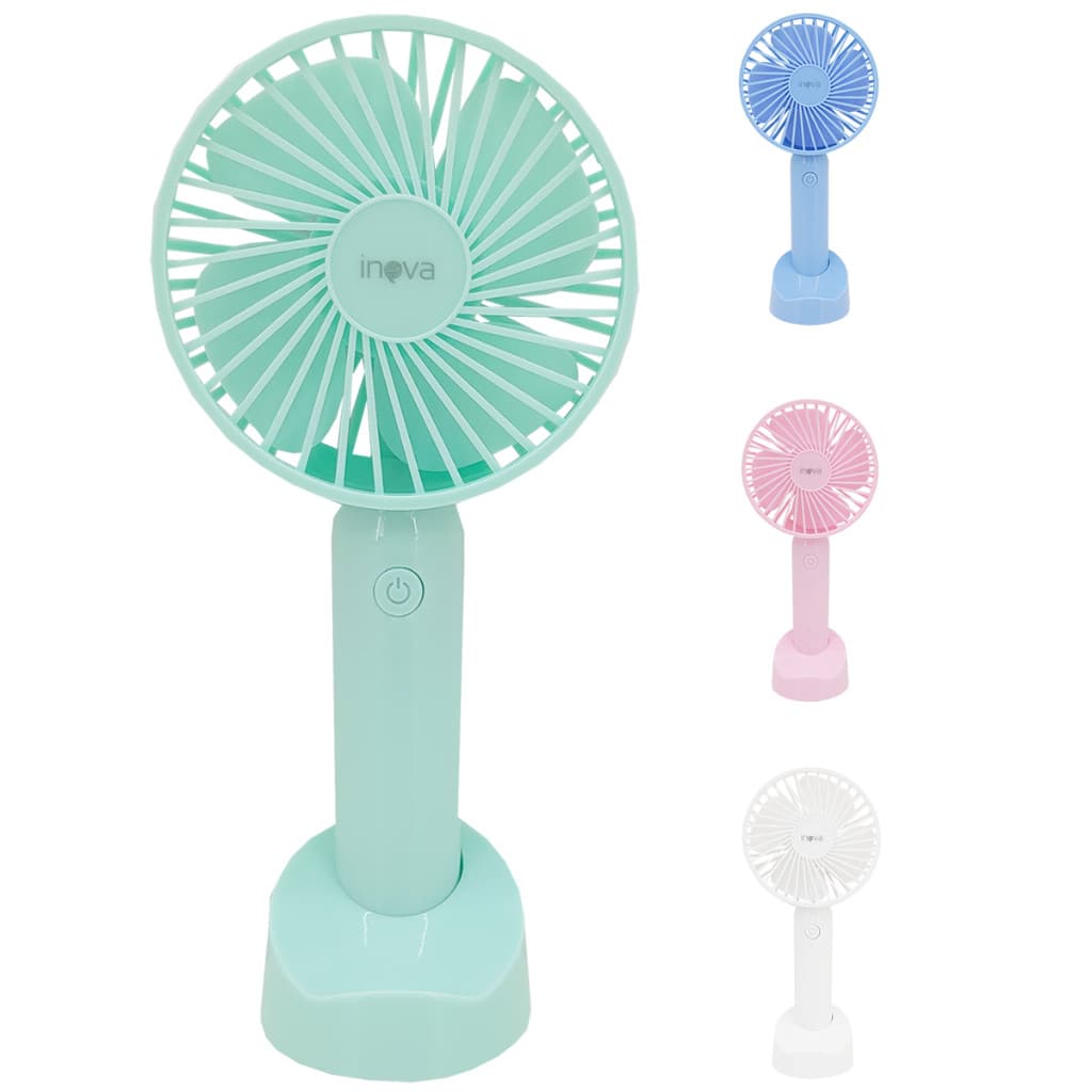 Mini Ventilador Portátil para Maquiagem - Cílios com 3 Velocidades Ajustáveis