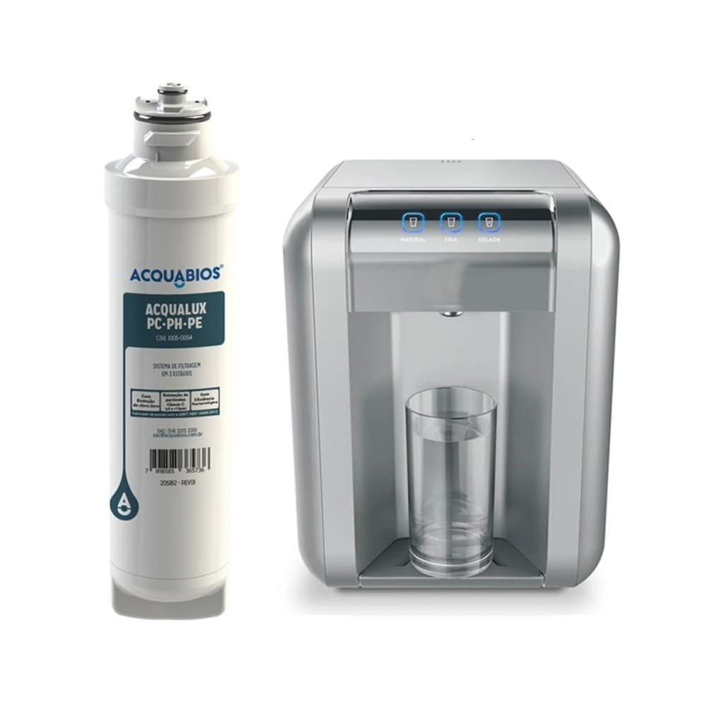 Refil Acquabios Compatível Purificador Electrolux PE11X/B PC41B/X PH41B/X PA21/26/31G