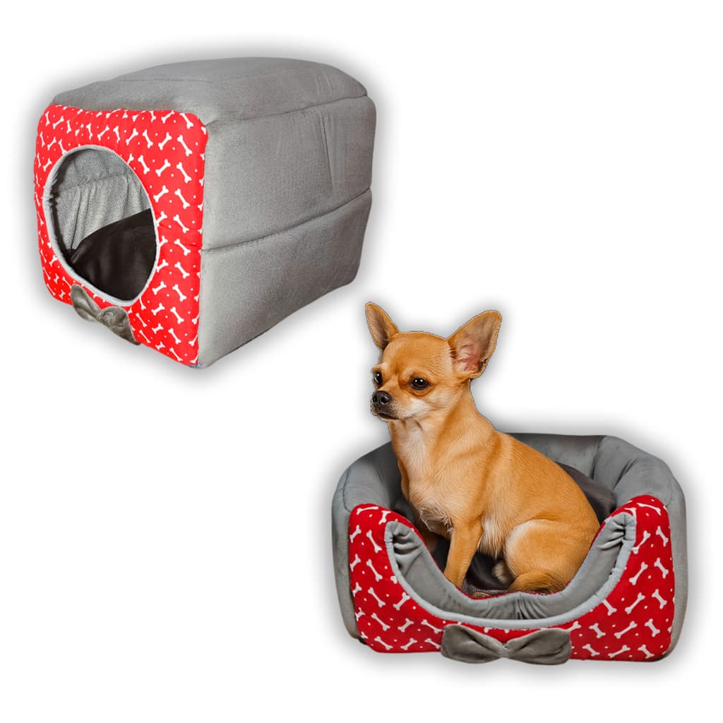Casinha Toca Cama Iglu 2 Em 1 Cachorro E Gato Tam P, M e G Super Luxo