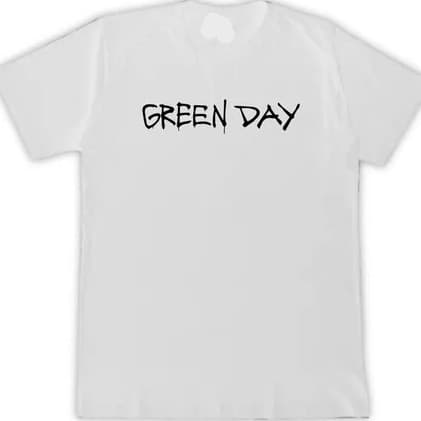 Camisa Premium Green Day Logo Banda Punk Rock Blusa Unissex Música Pop Camiseta 100% Algodão