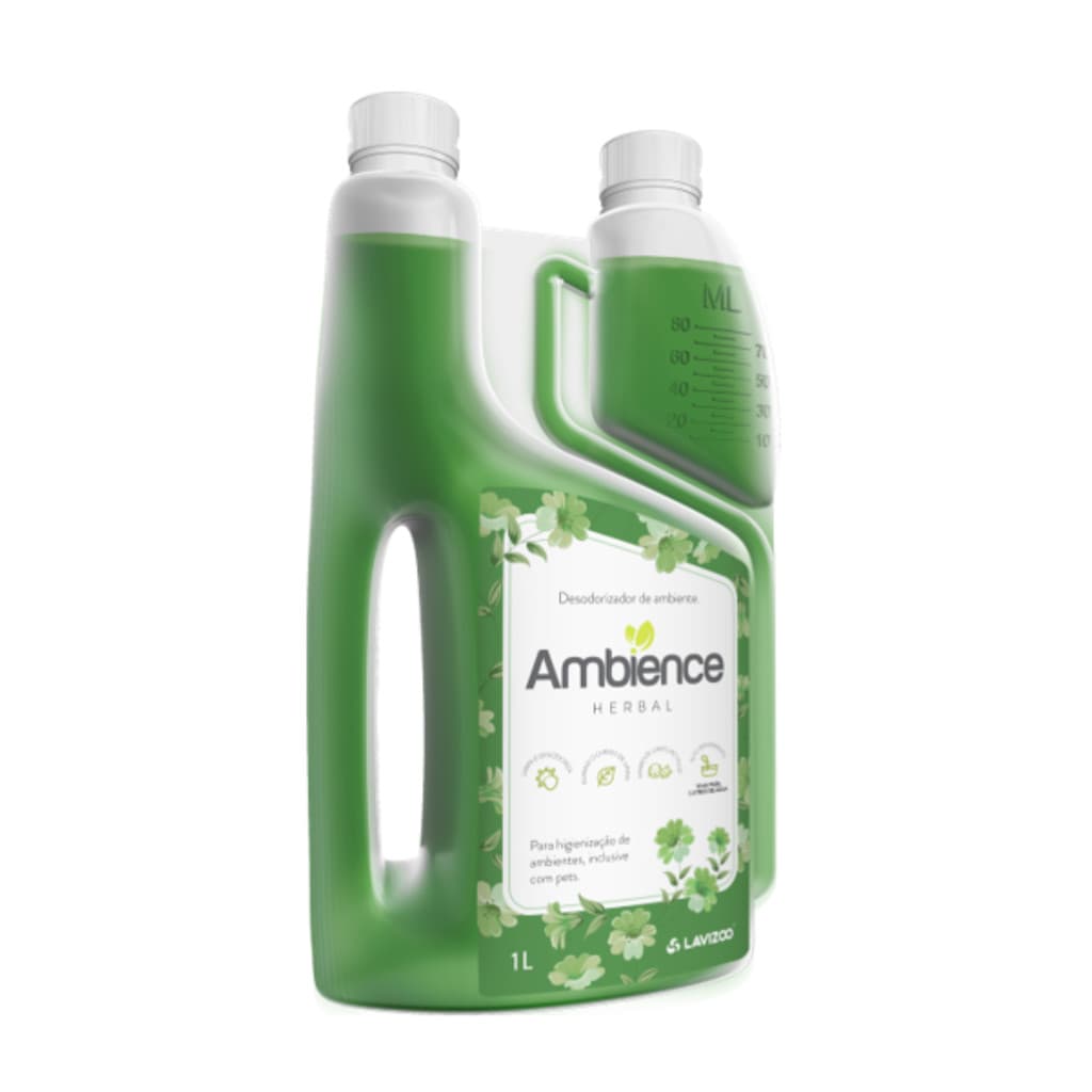 Desodorizador Bactericida Casa e Canil Ambience Herbal 1L