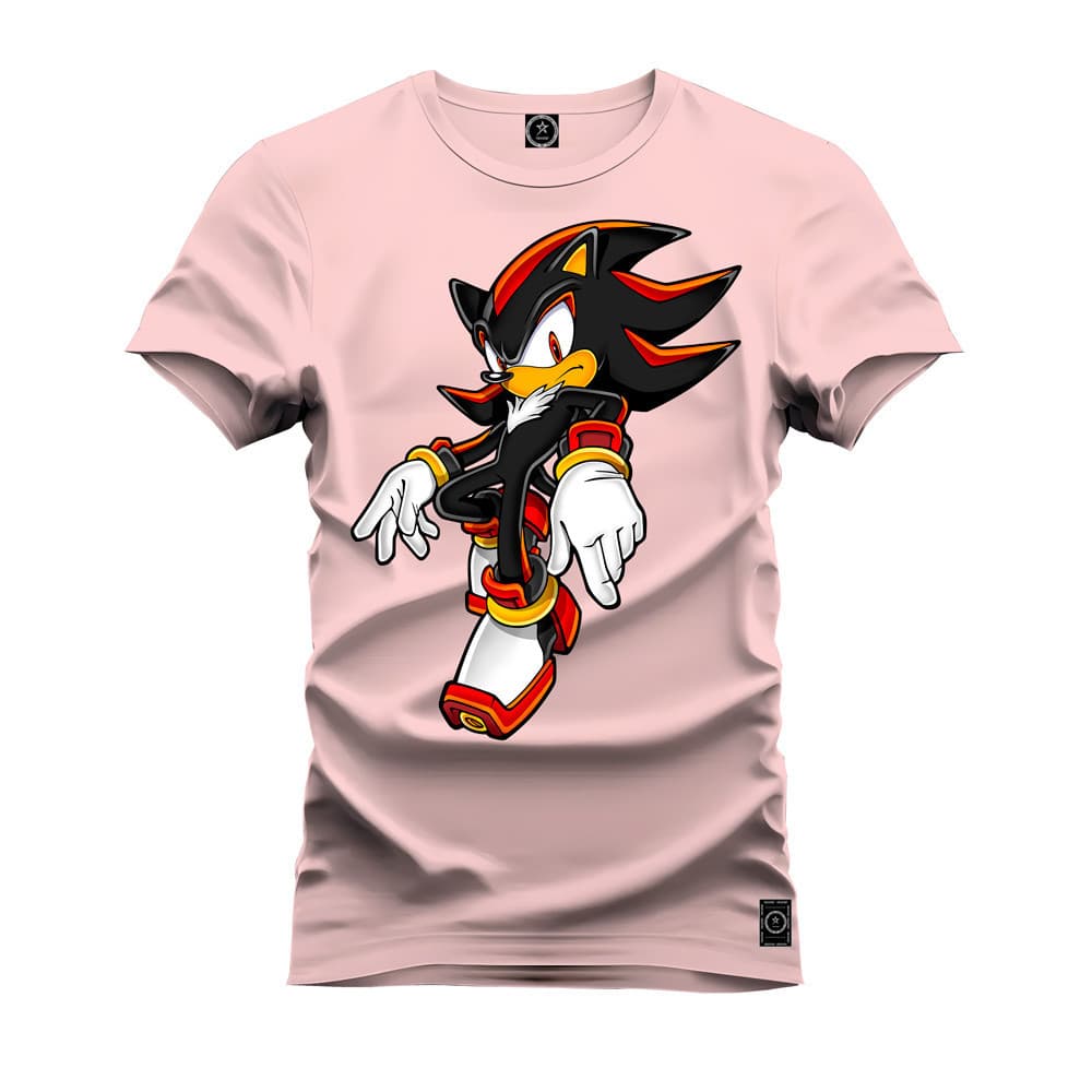 Camiseta Premium 100% Algodão Desenho Sonic Shadow Filme Moda Lançamneto 2025 envio Imediato