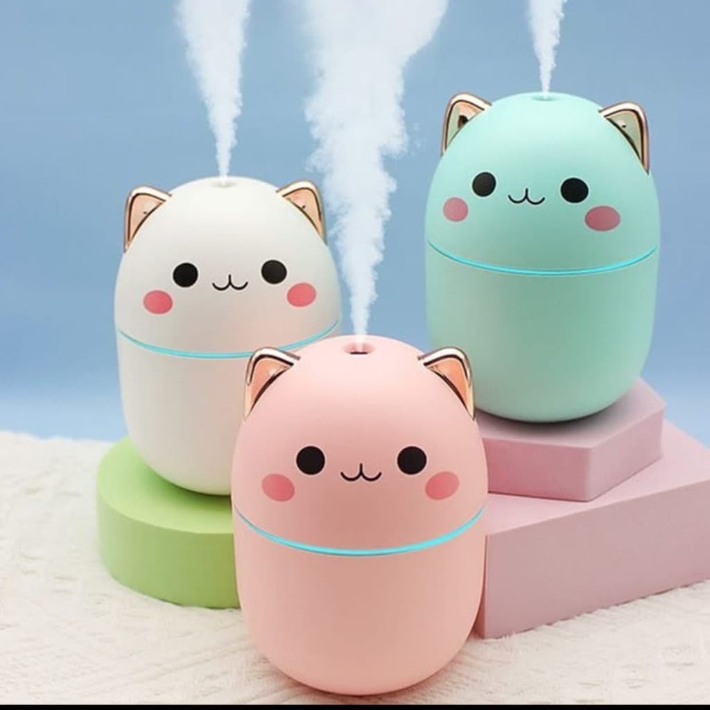 UMIDIFICADOR DIFUSOR DE AR CLIMATIZADOR AROMATICO GATINHO 250ML
