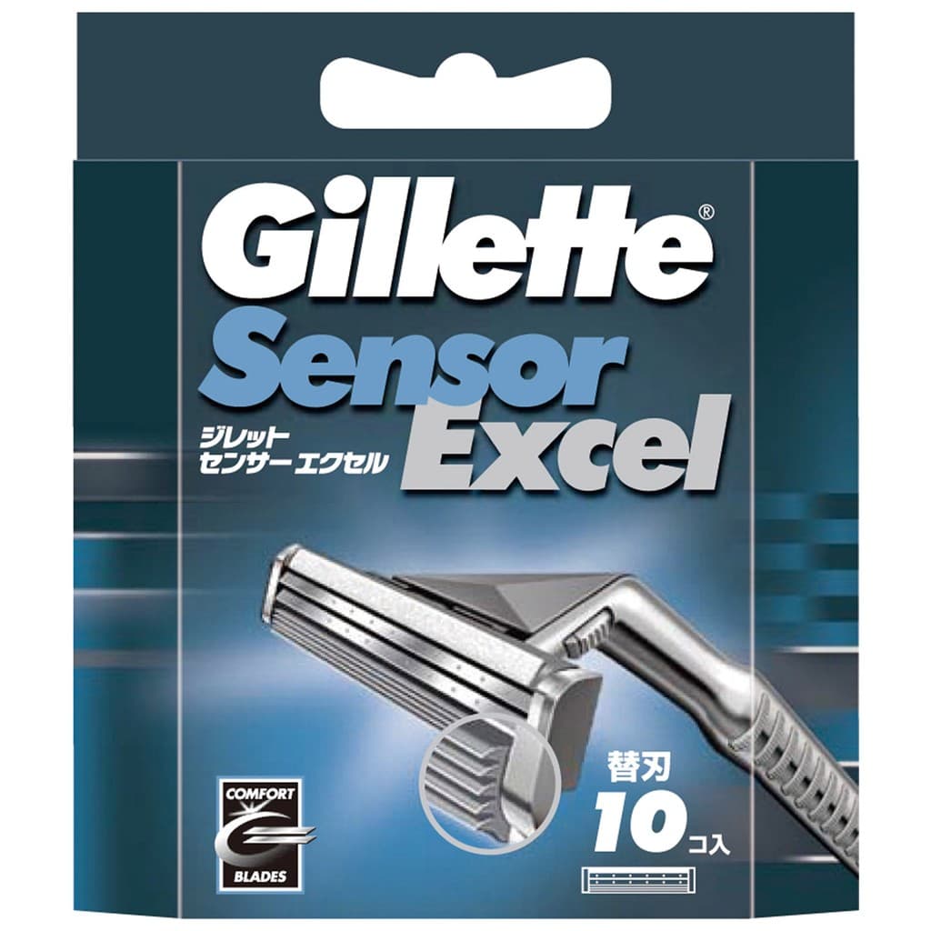 Sensor de Gillette Excel Item único 10 lâmina de substituição barbear barbeador homens homens 10 lâmina de substituição