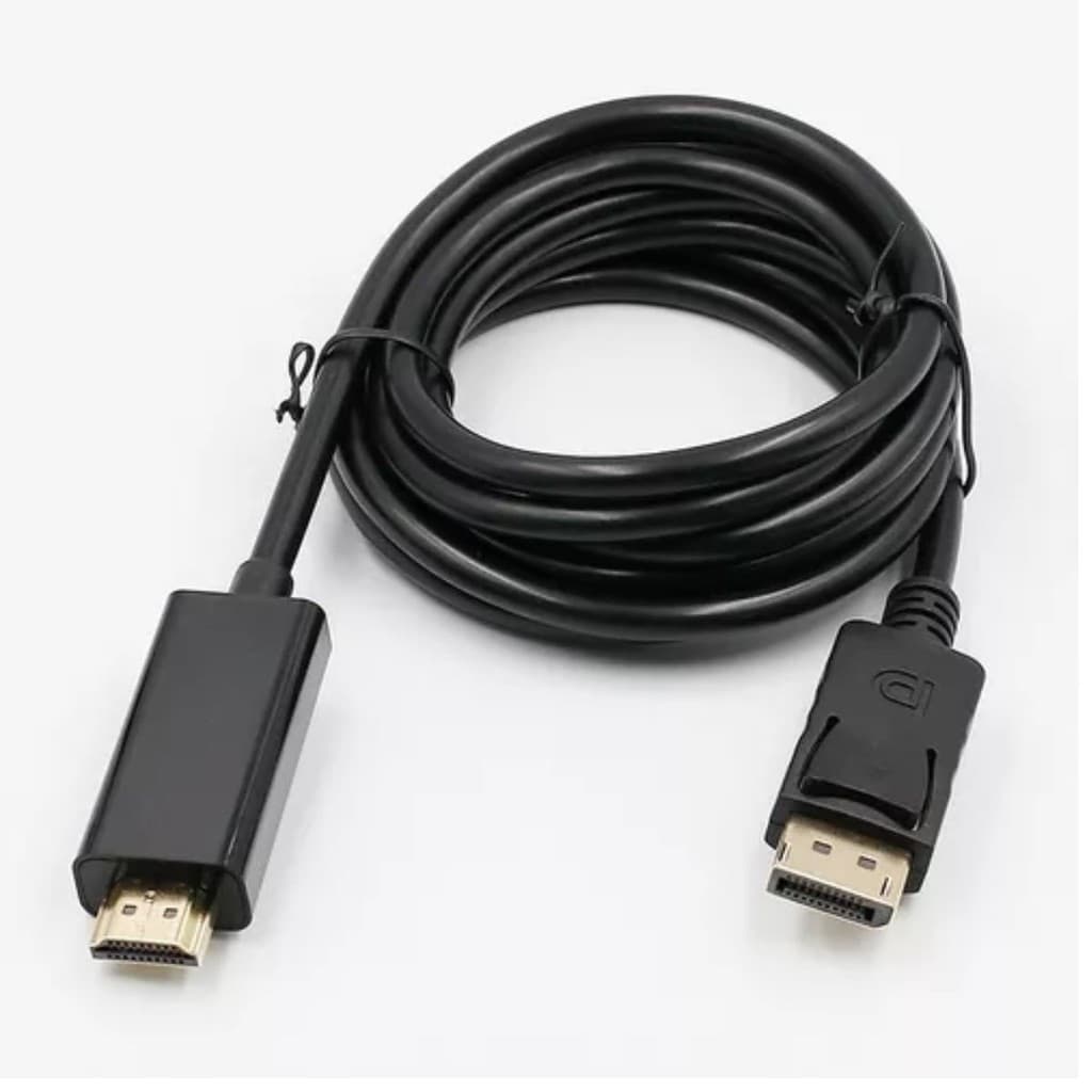 Cabo Displayport Macho X Hdmi Macho Gold 4k 3,0mts TEBERA