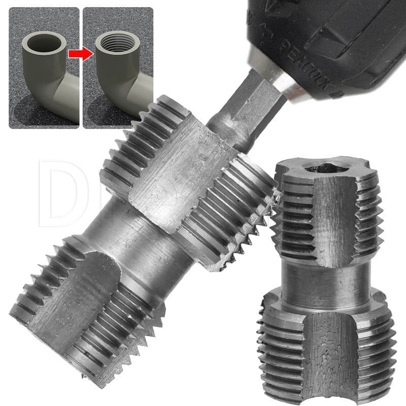 Abridor De Rosca Interna Para Tubo De Água-Torneira Acessórios Equipamentos De Furadeiras Elétricas-Cabeças Duplas , 4/6