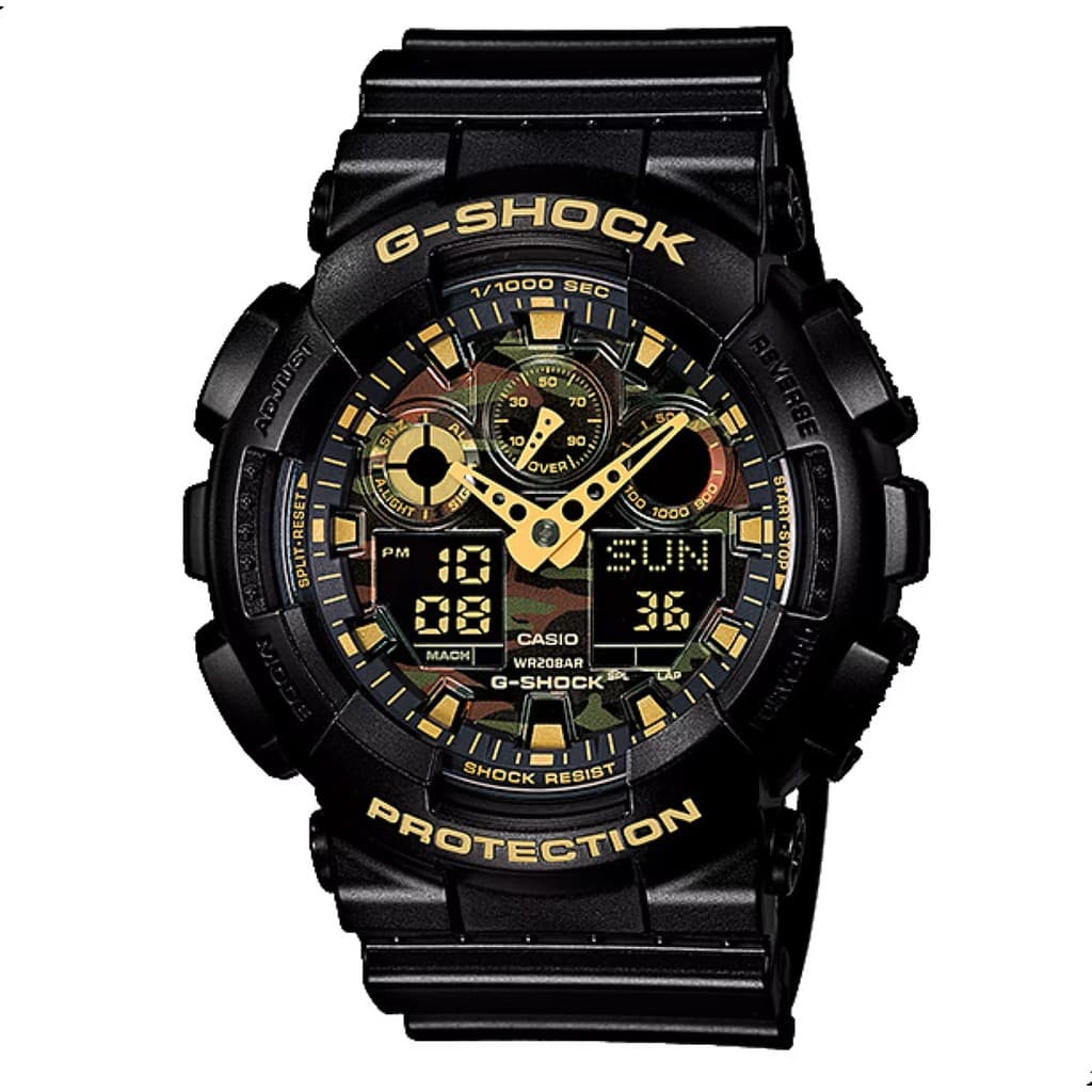 Relógio Masculino Casio G-Shock Camuflado Á Prova d'Água pai namorado marido presente GA-100CF-1A9DR
