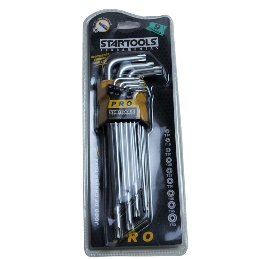 Jogo de Chave Torx Longa 9PCS