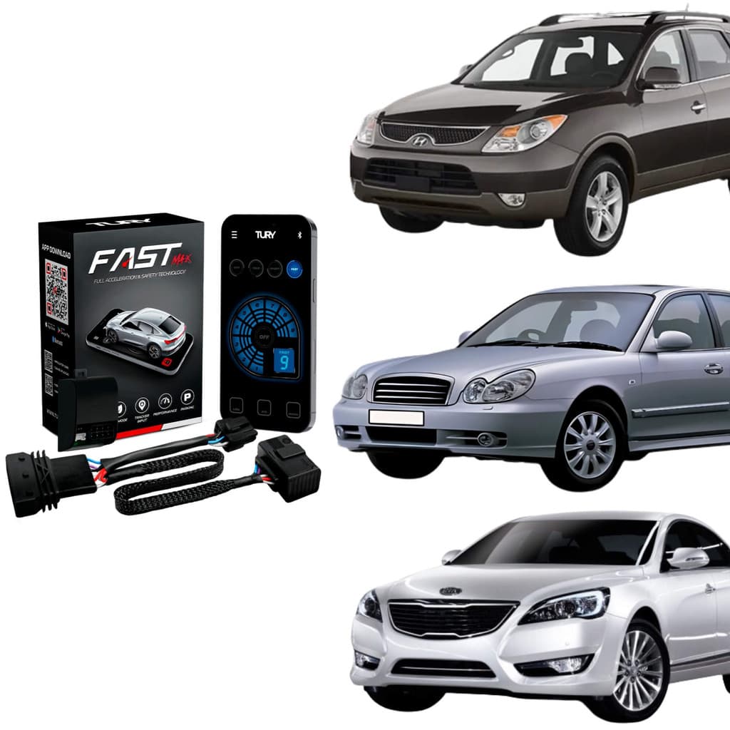 Módulo Variador de Avanço de Aceleração compatível c/ Azera/Sonata/Sportage Tury-FAST_MAX_5.0J