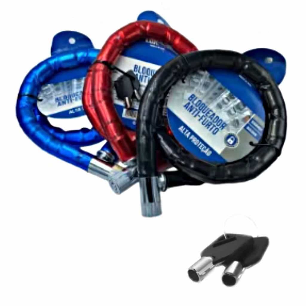 Cadeado Para Moto e Bicicleta Trava Anti Furto Articulada  1,00 X 20mm