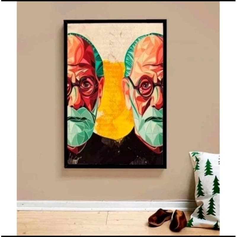 Quadro decorativo pintura moderna Sigmunt Freud
