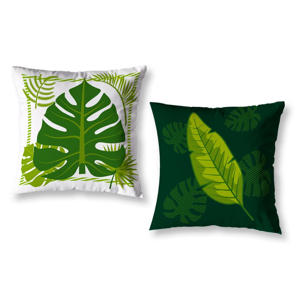 Kit 2 Almofadas Cheias 40cm x 40cm Decorativas Estampadas Com Enchimento Sala Sofá Quarto