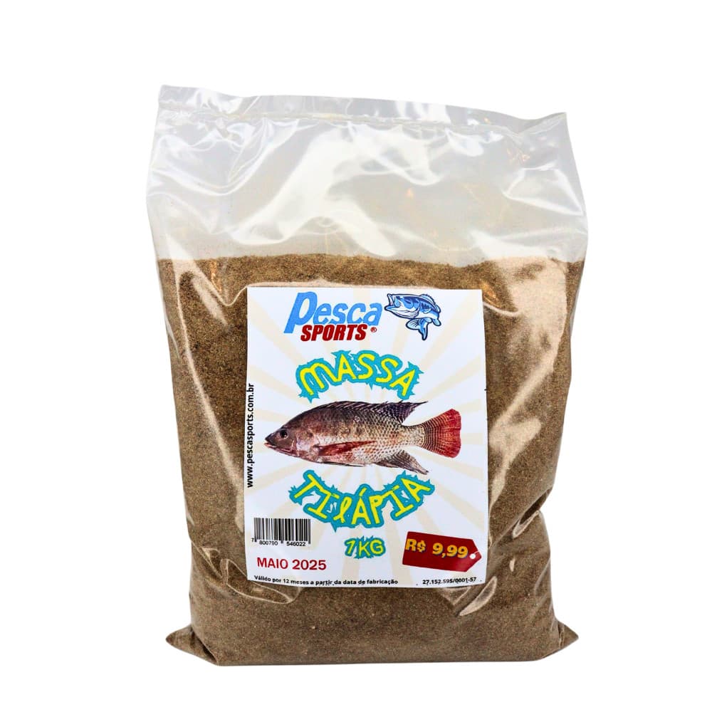 Massa Pesca Sports Tilápia 1 Kg (Massa Da Casa)