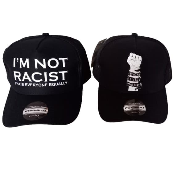 Bone Trucker Antirracismo Unissex Com Aba Curva e Tela