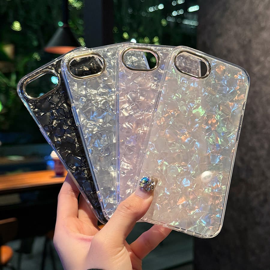 Luxo Sonho Escudo Chapeamento Caso De Telefone Para iPhone 16 16E 15 14 13 12 11 Pro Max 14 Plus Capa De Silicone Macio