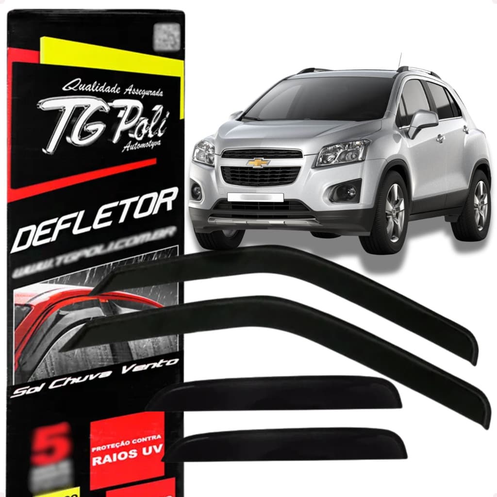 Calha de Chuva Defletor Chevrolet Tracker 4 Portas 2013 A 2017 Original TG Poli.