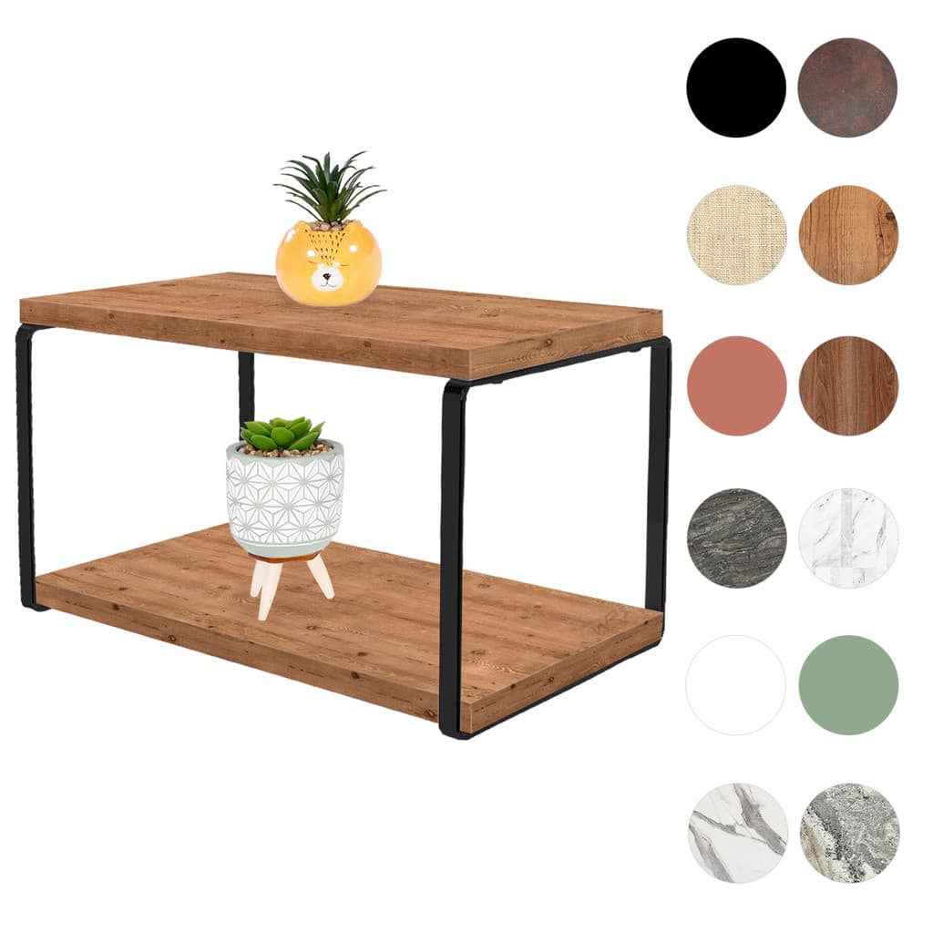 Prateleira Dupla Com Suporte De Aço Piatina Tampos MDF 20x40cm 18mm Prateleira Dois Andares Para Quarto Sala Escritório