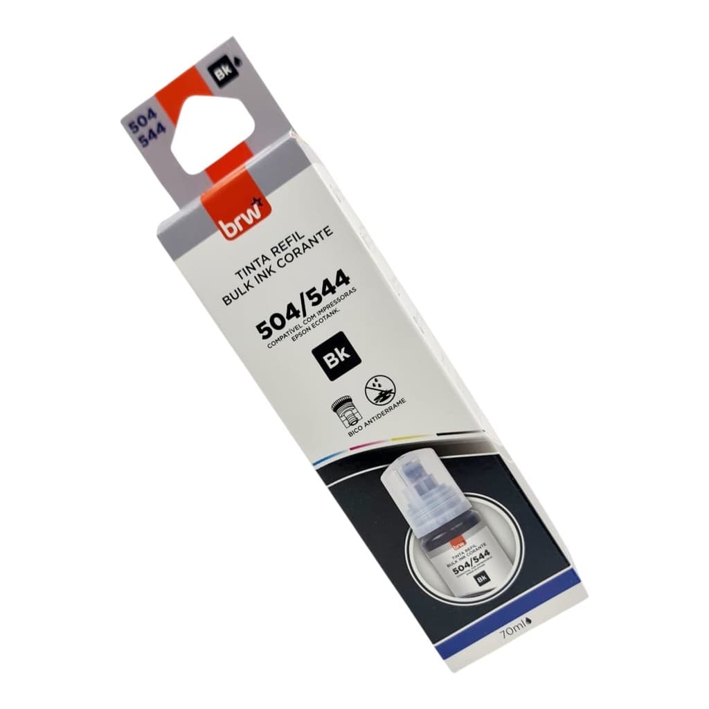 Refil Tinta Preto/black 504/544 L3110 L3150 L4150 4160 Alta Qualidade BRW