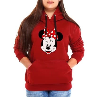 Blusa Moletom Mickey Minnie Feminino Casaco de frio