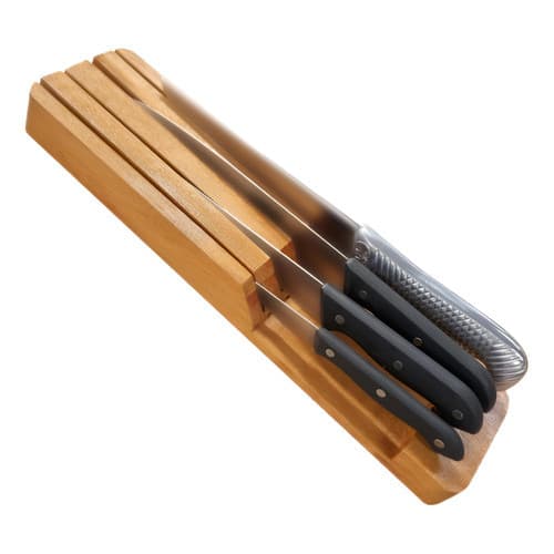 Organizador Faqueiro Madeira Porta Facas Luxo Resistentente