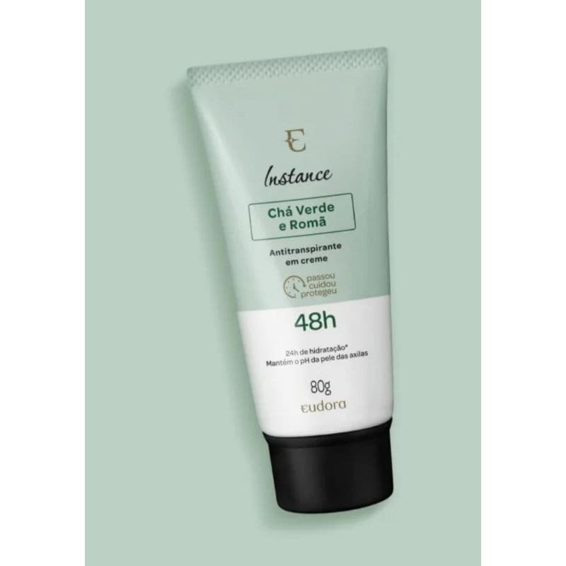 Desodorante Antitranspirante em creme chá verde e Romã de Eudora