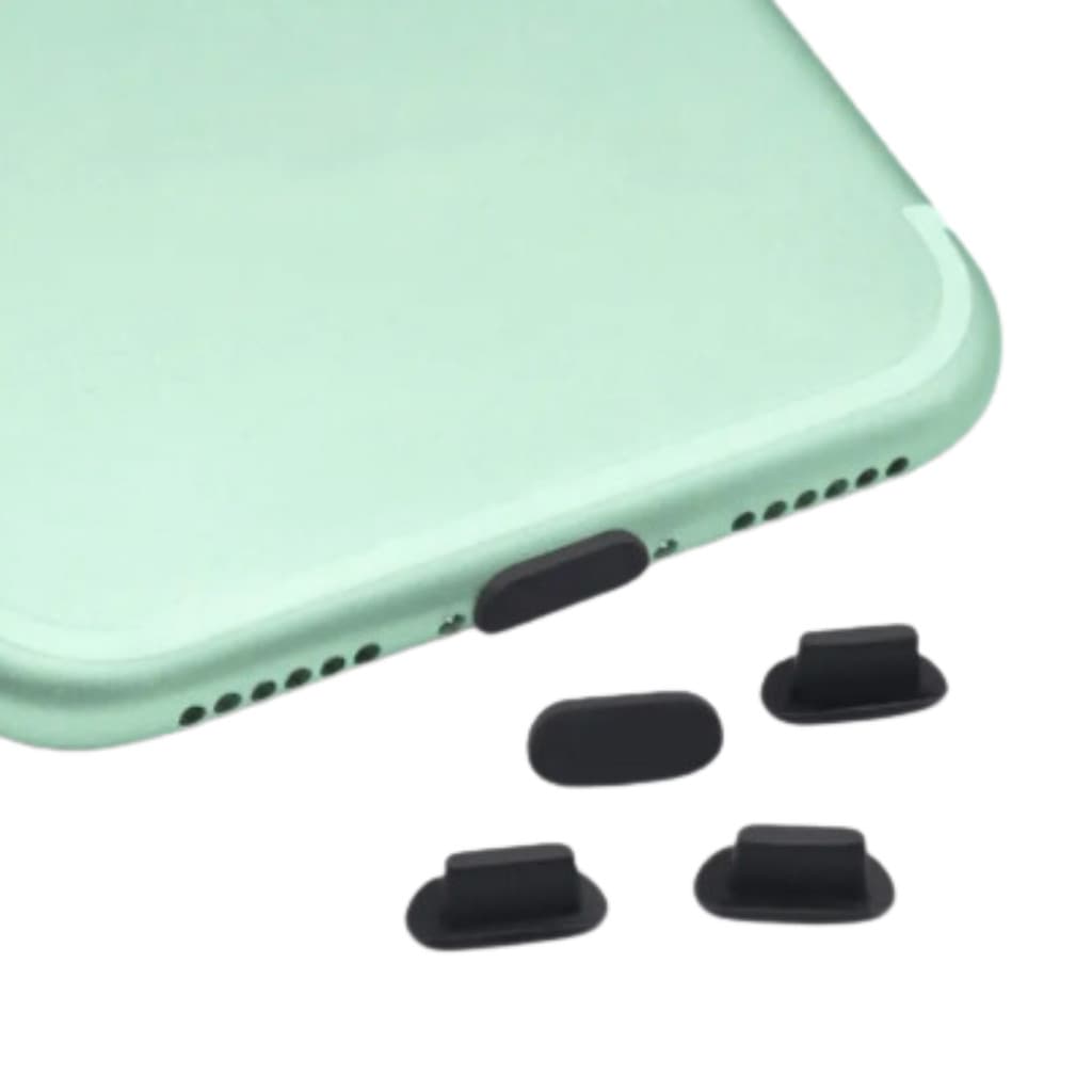 Kit 10 Plug protetor anti poeira Iphone de entrada carregador lightning de Silicone