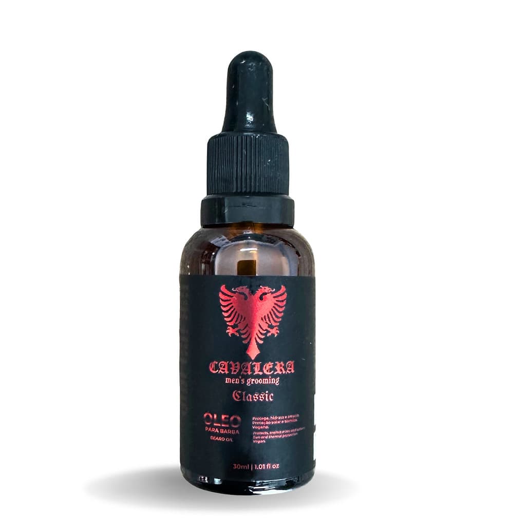 Óleo para Barba Cavalera Classic Hidratação Brilho Maciez 30ml